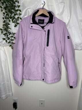 DLGJPA Women's Waterproof Mountain Ski Jacket Fleece Lined Winter Coat Lavender
